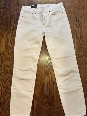 J. Crew White Cropped Jeans